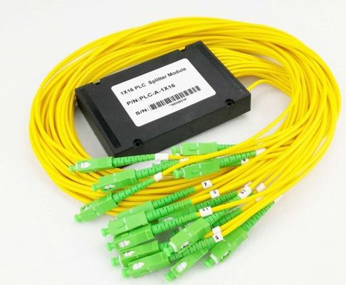 Bộ chia PLC cáp quang 100 * 80 * 10mm 1 X 16 SM LSZH